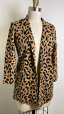 J. Crew Open Front Leopard Sweater Blazer, XXS