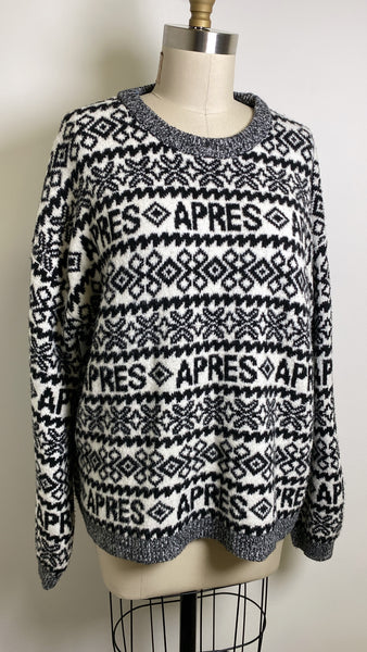A New Day Black Apres Sweater, XXL