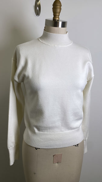 Ophelia Roe White Sweater, S