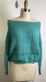 Kayla's Armoire Off Shoulder Cropped Sweater, M