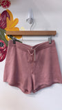 Haven Well Within Pink 100% Cashmere Shorts, XS