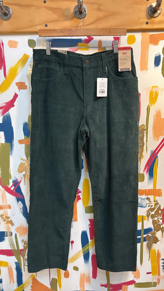 New Levi's Green Corduroy '94 Baggy Jeans, 31 (12)