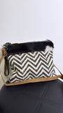 Myra Chevron Crossbody Bag, 11"x10"