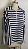 Talbots Navy/White Pullover, XL