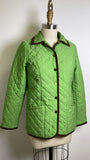 Joan Rivers Green Quilted Jacket, XXS
