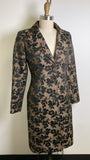 Black Floral Jacquard Jacket, S