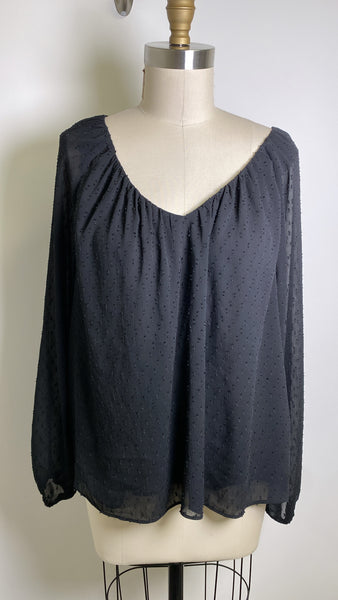 Ann Taylor Black Top, L