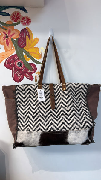 Myra Bag Chevron Tote Bag, 20"x16"