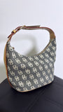 Dooney & Bourke Mini Hobo Canvas Handbag, 10"x6"