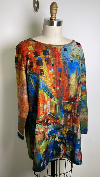 Ali Miles Print Top, L
