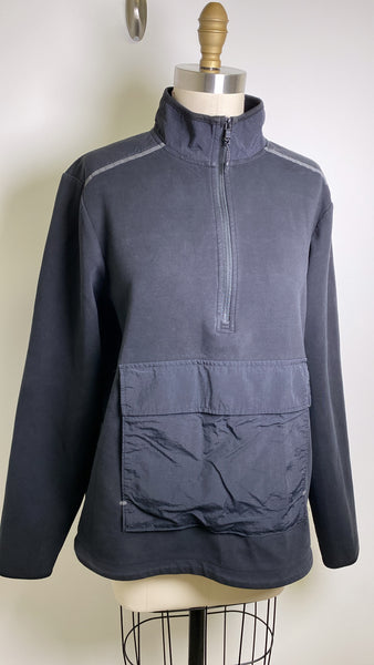 Old Navy Black Dynamic Fleece Sweatshirt, L