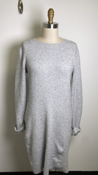 Loft Gray Sweater Dress, M