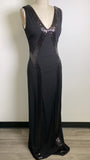 New Laundry Shelli Segal Black Matte Jersey Sequin Dress, 6
