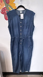 Jordache 25" Inseam Jumpsuit, L
