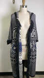 American Eagle Black Fringe Cardigan, One Size