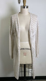 Moral Fiber Ivory Open Stitch Cardigan, M