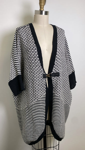 One A Black Cardigan, 1X