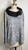 Chico's Gray Weekends Top, XL