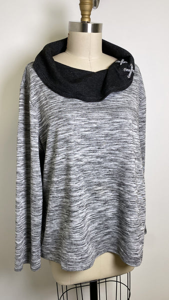Chico's Gray Weekends Top, XL