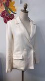 Forever 21 White/Ivory Blazer Jacket, S