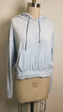 Charlotte Russe Blue Hoodie Sweatshirt, L