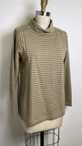 New J.Jill Mock Neck Stripe Top, M