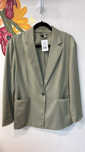 H&M Green Blazer Jacket, S