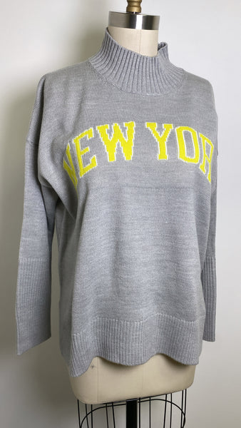 DKNY Gray New York Sweater, M