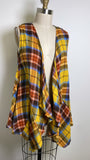 New Cato Plaid Vest, S