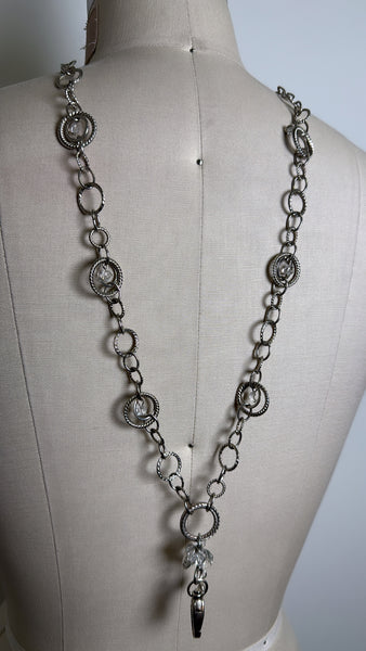 Boojee Silver Breakaway Fashion Lanyard, 38”