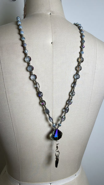 Boojee Silver Breakaway Fashion Lanyard, 30"