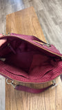 Kate Spade Astor Court Quilted Magenta Crossbody Bag, 13"x9"