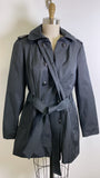 Worthington Black Trench Coat Jacket, L