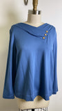 Pure J. Jill Blue Top, M