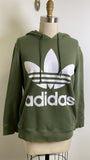 Adidas Green Hoodie Sweatshirt, M