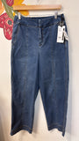 New Calia Wide Leg 30" Inseam Jeans, M