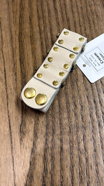 Cream Snap Bracelet