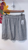 J. Crew Black Stripe Skirt, M