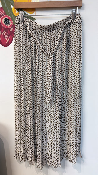 Joie Print Belted Skirt, M