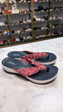 Clarks Red/White/Blue Sandals, 10