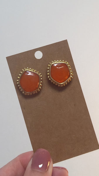 Orange/Gold  Earrings