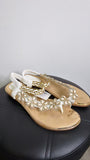 Atalina White Sandals, 9