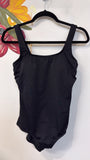 Lands End Black One Piece Swimsuit, 12