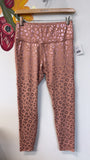 Pink 27" Inseam Animal Print Leggings, L