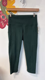 Iuga Green Pocket Cropped Leggings, S
