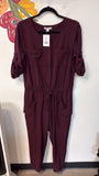 New York & Co Drawstring Jumpsuit, M