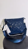 New IHKWIP Blue The Sensational Chain Shoulder Bag W/ Crossbody Strap, 11"x3"x9.5"