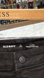 Old Navy Black Mid Rise Kicker Boot Cut Jeans, 16 Long