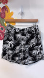 Modern Attraction Black Linen Shorts, L