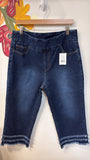 Slim Sation Cropped 21" Inseam Jeans, 14